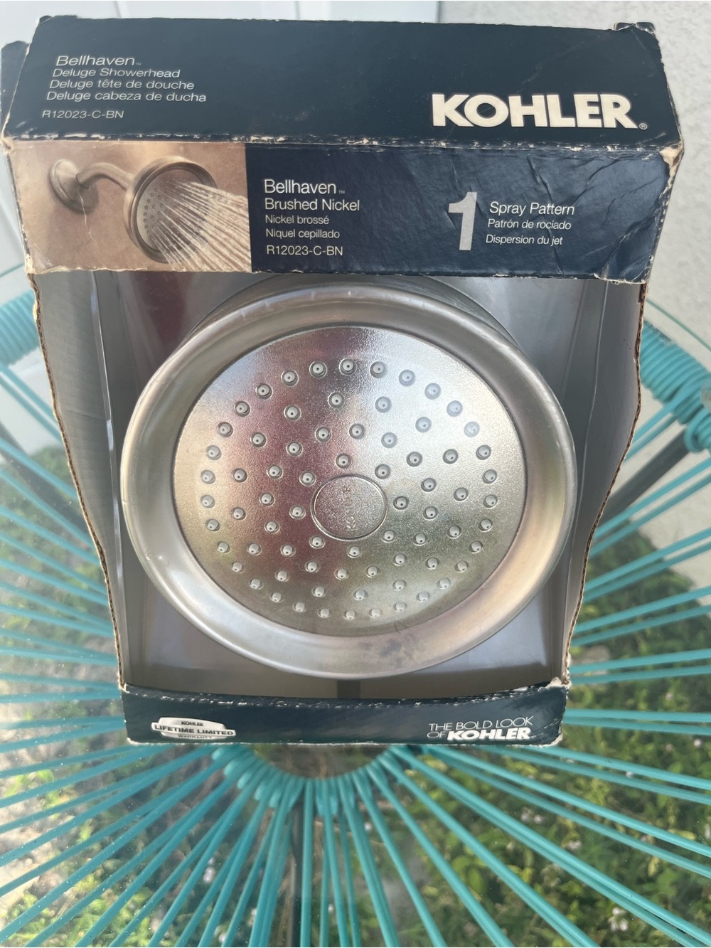 Kohler Bellhaven Brushed Nickel Showerhead - Brushed Nickel